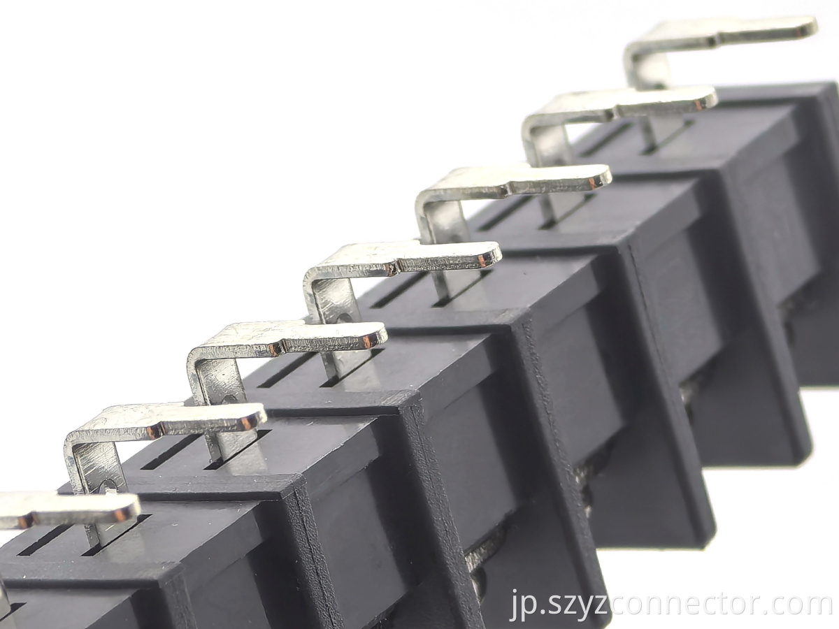 9.5mm barrier terminal blocks black
